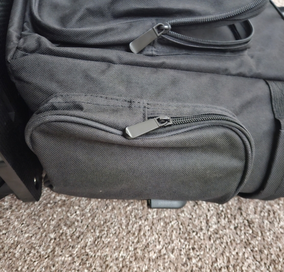 NWOT TERROIR Rolling 6-Bottle Insulated Black Wine Trolley Bag Case - Picture 8 of 11